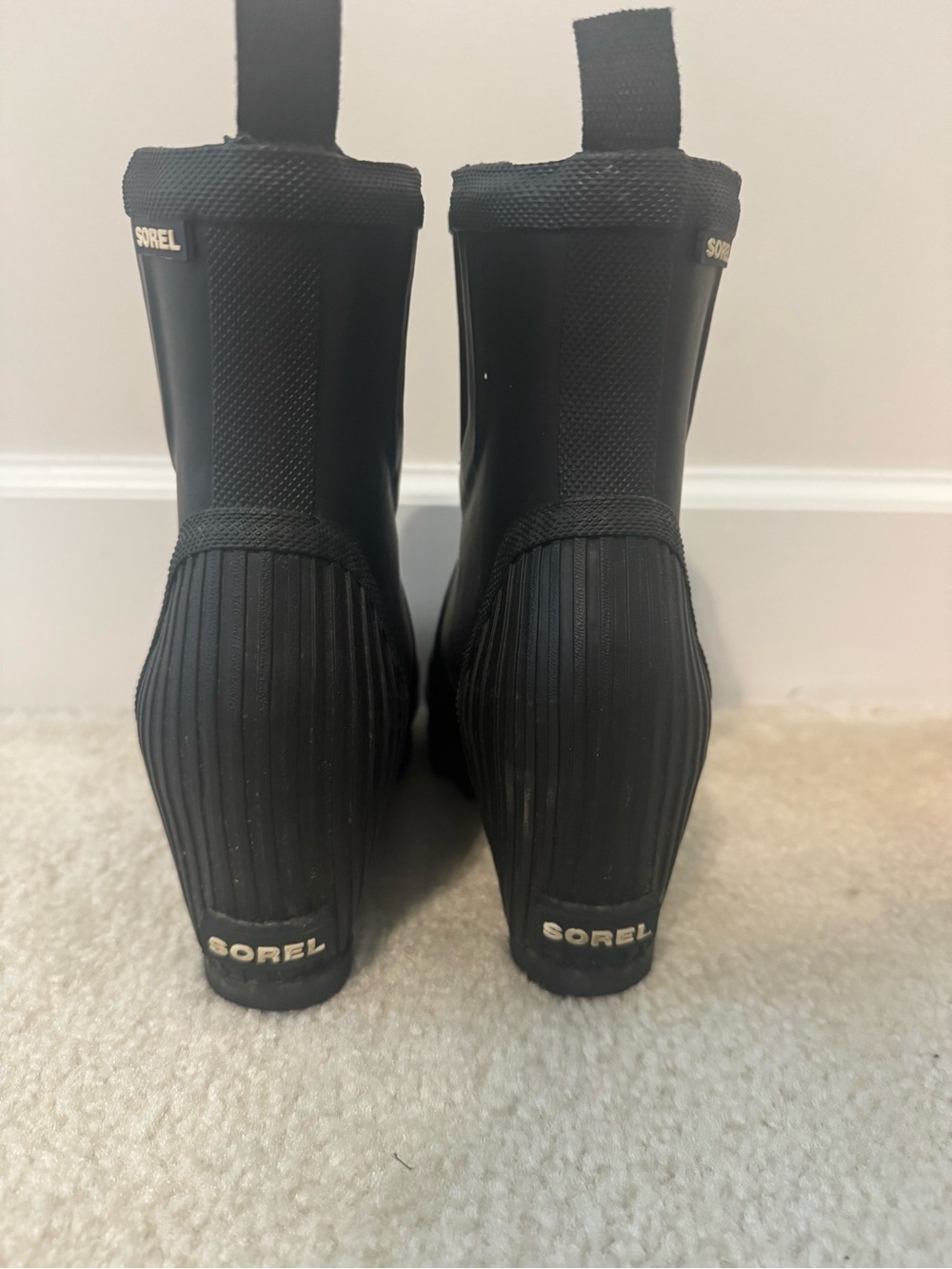 Sorel Black Joan of Arctic-Style Rain Boots - Picture 2 of 4